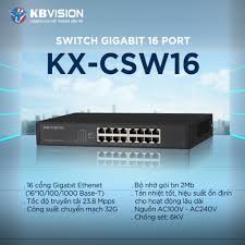 16-port 10/100/1000Mbps Base-T Switch KBVISION KX-CSW16