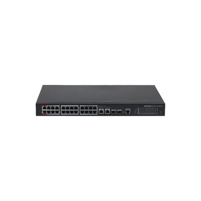 Switch PoE 24 port KX-CSW24-PF (hỗ trợ 2 cổng Uplink 1G + 2 cổng quang)