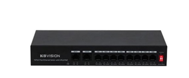 8-port 10/100Mbps PoE+2-port 100Mbps Uplink Switch KBVISION KX-ASW08-P