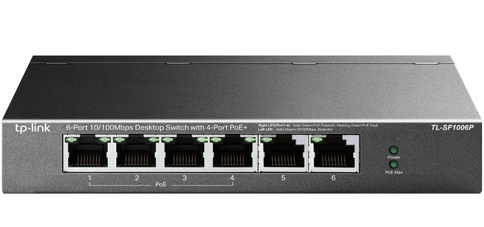 Switch TP-LINK TL-SF1006P 6-port 10/100Mbps with 4-port PoE