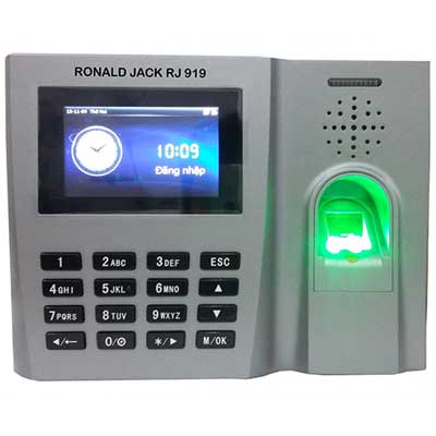 MÁY CHẤM CÔNG VÂN TAY THẺ CẢM ỨNG RONALD JACK RJ919