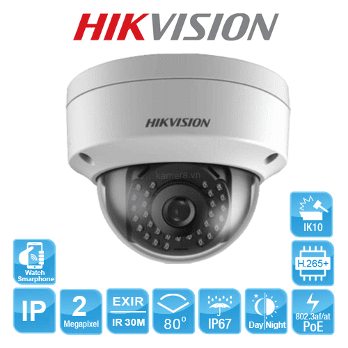 camera IP hồng ngoại 2.0 Megapixel HIKVISION DS-2CD1123G0-I