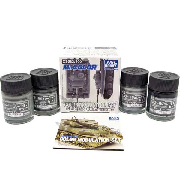 Sơn mô hình Mr.Hobby màu quân sự Color Modulation Set CS581 CS582 CS583 ...