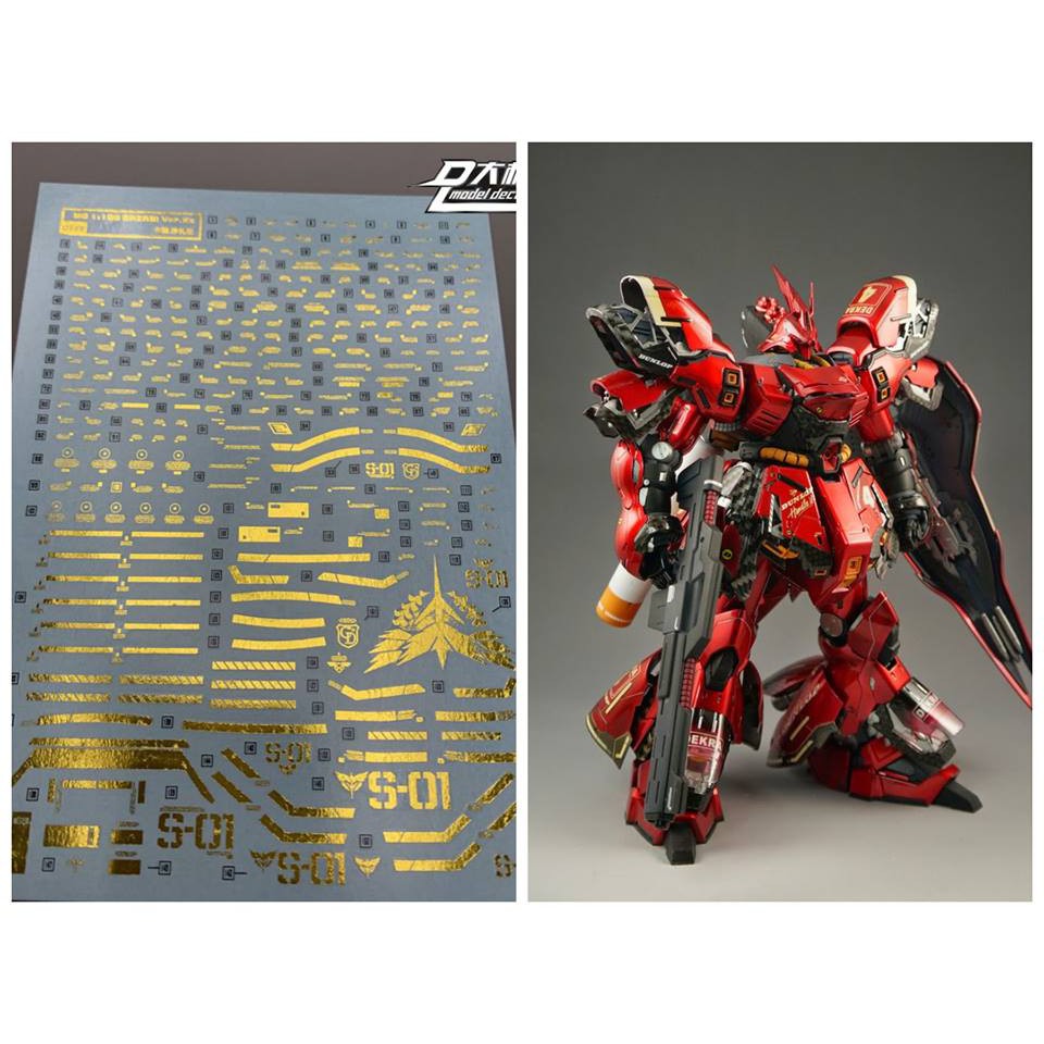 Sazabri Sticker Decal nước SAZABI custom các loại MG RG HG SD