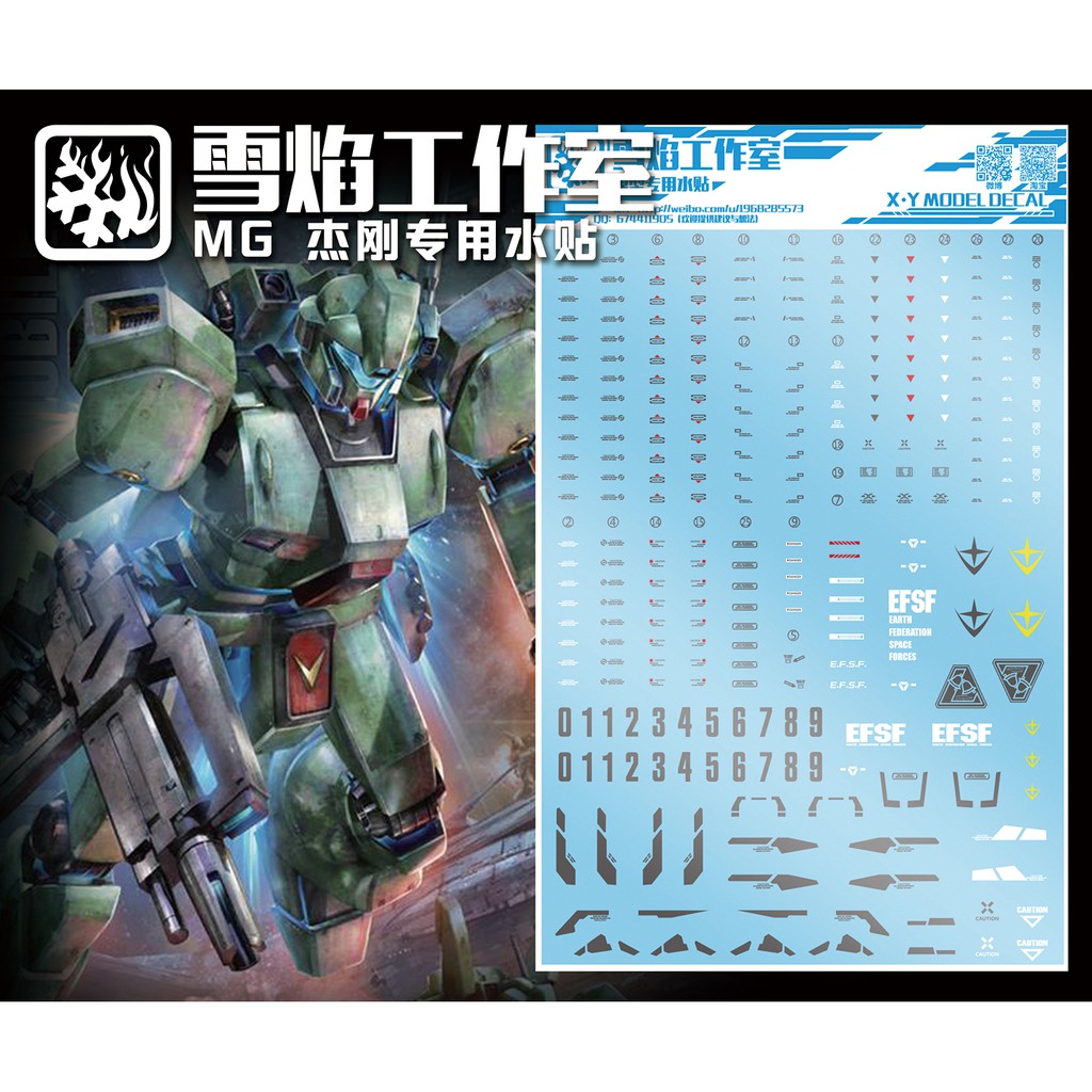 Decal nước dán mô hình MG RGM GM Sniper Jegan 79SC Logo các loại ...