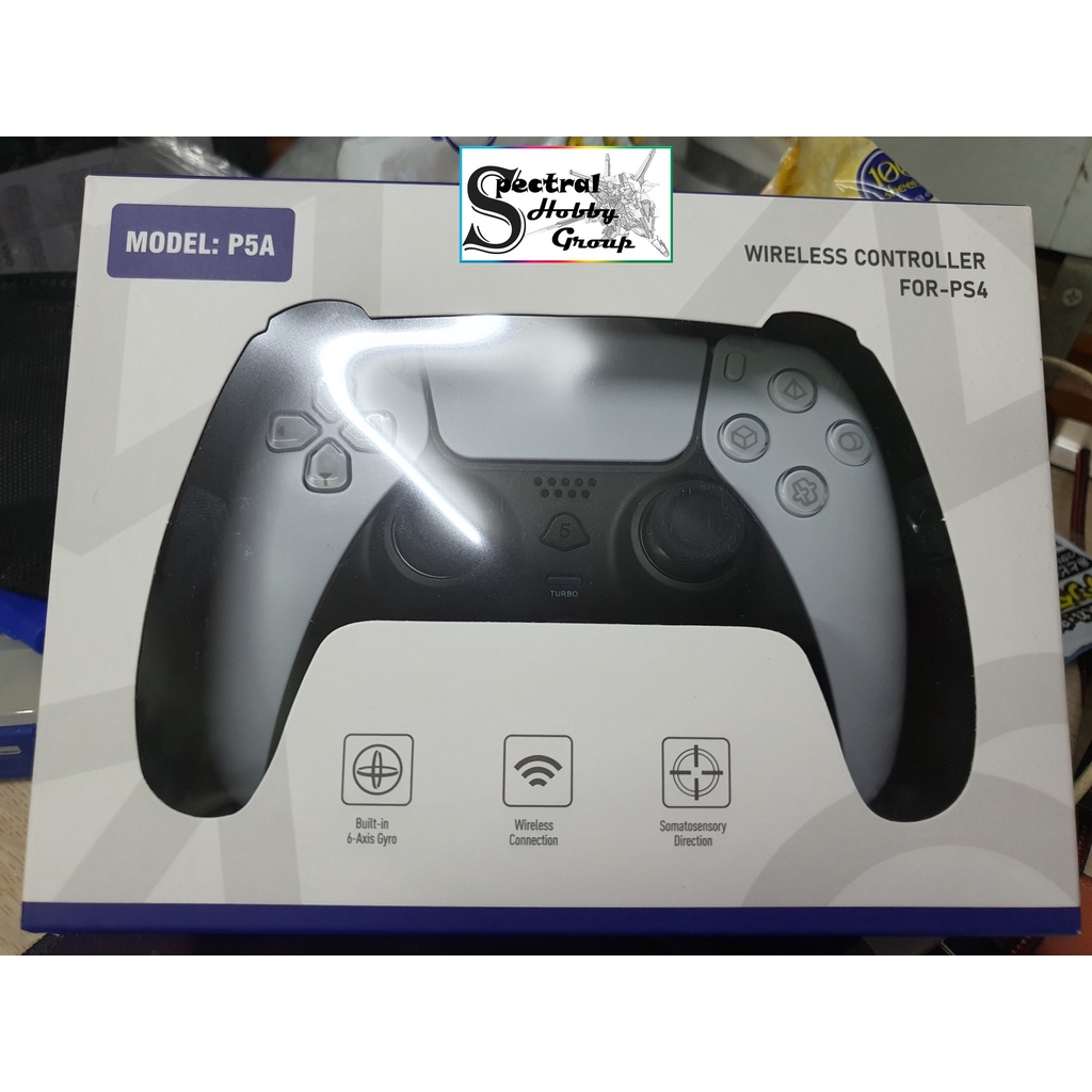 Tay cầm chơi game P5A không dây bluetooth cho PS4 PC Steam Android