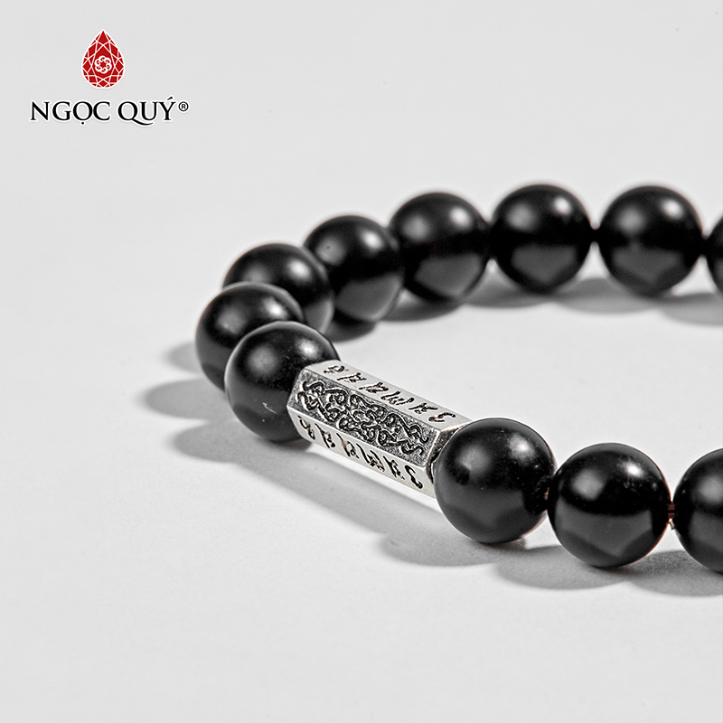 vòng tay đá obsidian