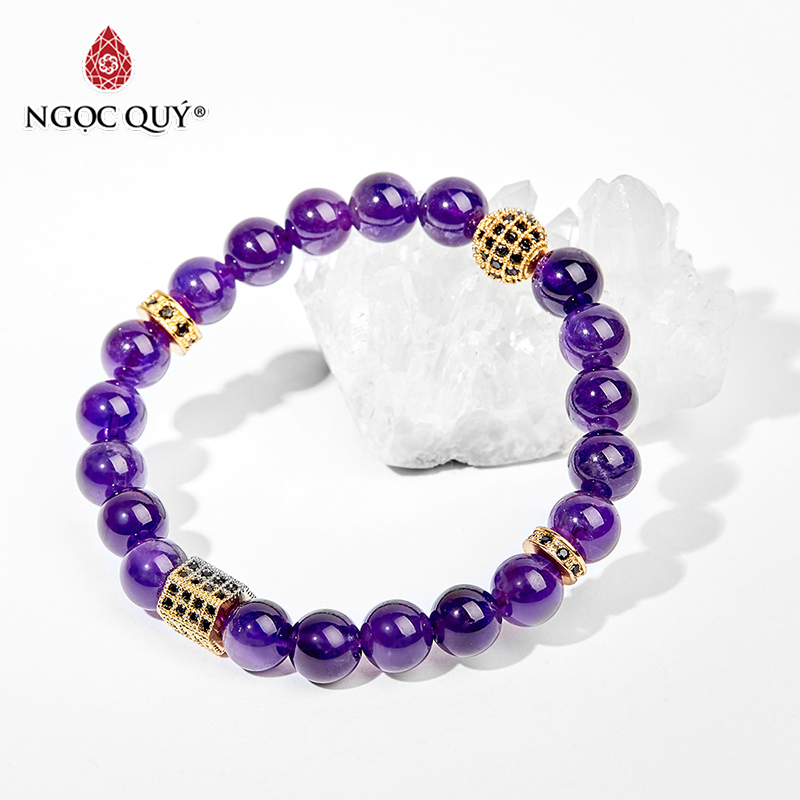 vòng tay đá thạch anh tím