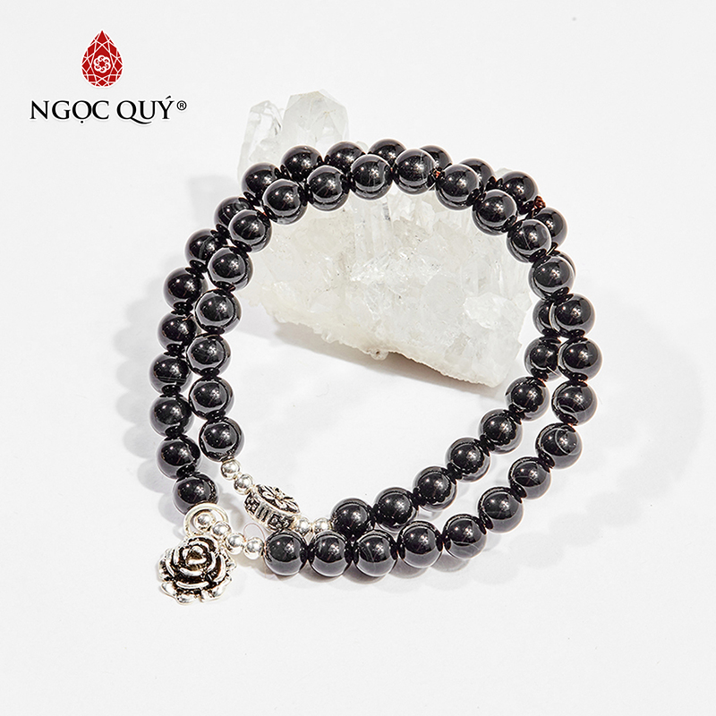 vòng tay đá obsidian