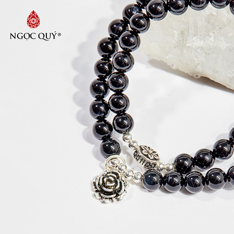vòng tay đá obsidian