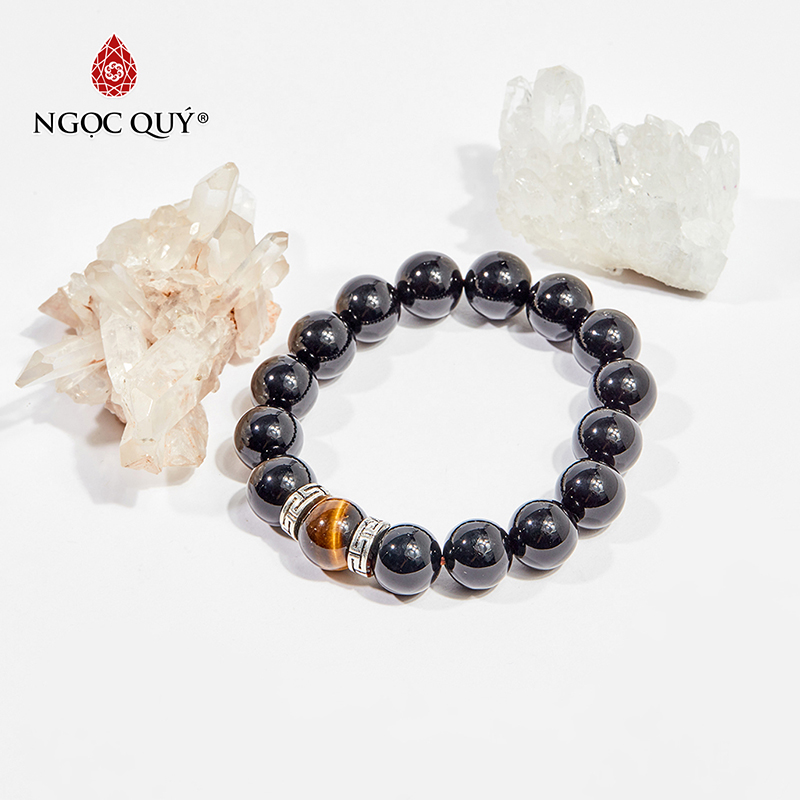 vòng tay đá obsidian