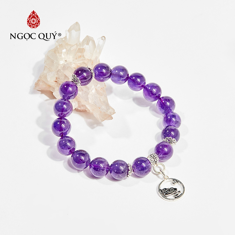 vòng tay đá thạch anh tím