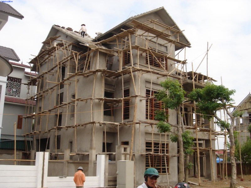 Thiết kế, xây dựng phần thô của nhà dân dụng