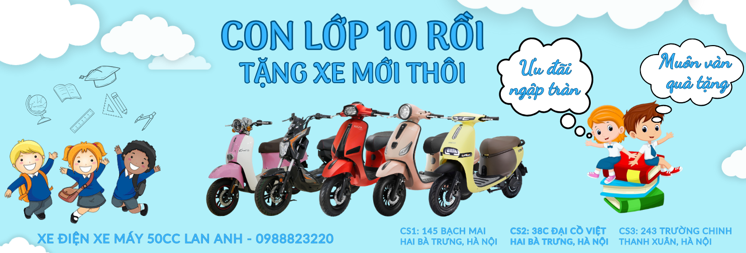 XE MÁY 50CC- XE ĐIỆN