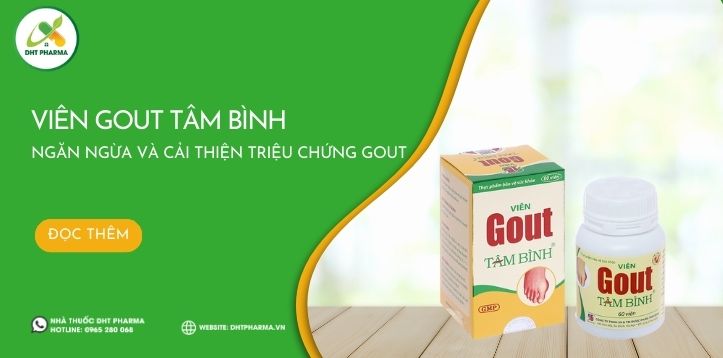 Viên Gout Tâm Bình - hỗ trợ giảm triệu chứng đau do gout