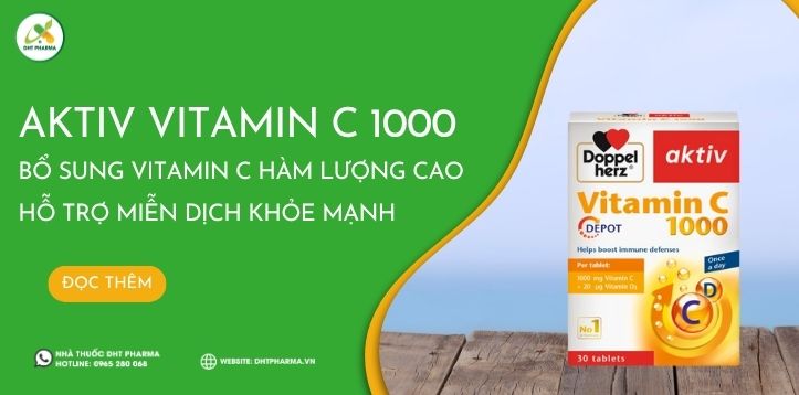 Aktiv Vitamin C 1000: Bổ sung Vitamin C hàm lượng cao cho miễn dịch khỏe mạnh