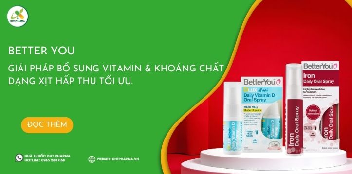 BetterYou – Giải pháp bổ sung Vitamin & Khoáng chất dạng xịt hấp thu tối ưu