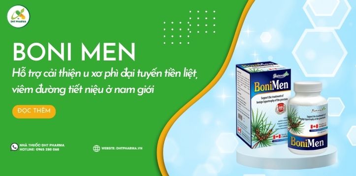 Boni Men - Hỗ trợ cải thiện u xơ phì đại tuyến tiền liệt, viêm đường tiết niệu ở nam giới