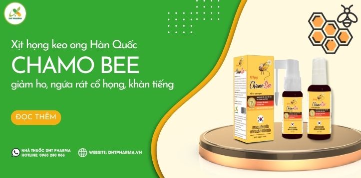 Xịt họng Chamo Bee giải pháp ho dai dẳng, ho khan