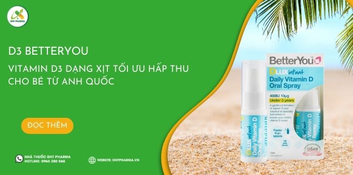 D3 BetterYou – Vitamin D3 dạng xịt tối ưu hấp thu cho bé từ Anh Quốc