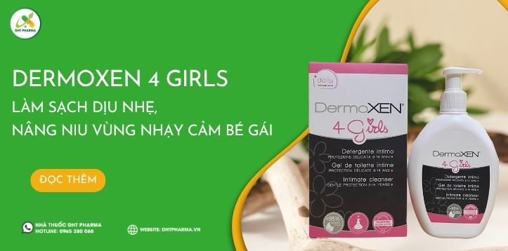 Dermoxen 4 Girls - Làm sạch dịu nhẹ, nâng niu vùng nhạy cảm bé gái