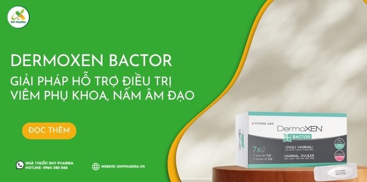 Dermoxen Bactor - Giải pháp hỗ trợ điều trị viêm phụ khoa, nấm âm đạo