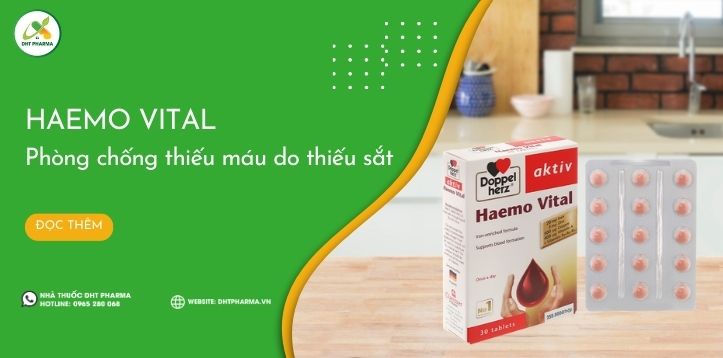 Haemo Vital: Bổ sung sắt, vitamin và khoáng chất cho cơ thể