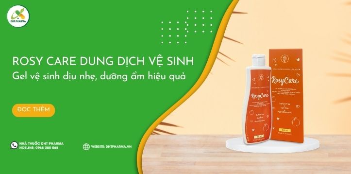 Rosy Care dung dịch vệ sinh hữu cơ làm sạch dịu nhẹ, tươi mát