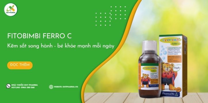 Fitobimbi Ferro C: Kẽm sắt song hành - bé khỏe mạnh mỗi ngày