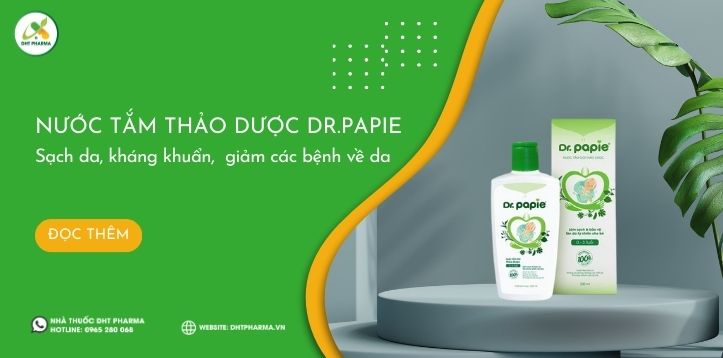 Nước tắm thảo dược Dr.Papie: Giải pháp chăm sóc làn da bé yêu