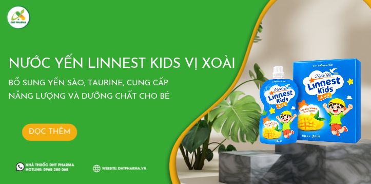Nước Yến Linnest Kids Vị Xoài – Bổ Sung Dinh Dưỡng Cho Bé Từ 3 Tuổi