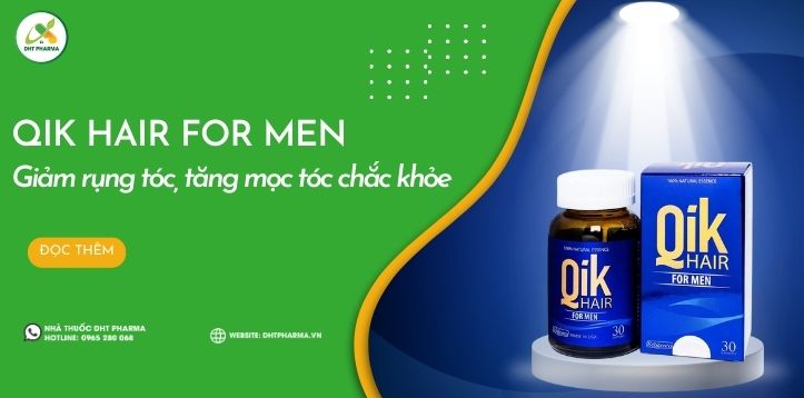 Qik Hair For Men - Công thức hỗ trợ mọc tóc dành riêng cho nam giới
