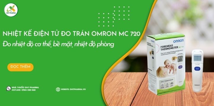 Nhiệt kế điện tử đo trán Omron MC 720 - Đo nhiệt độ nhanh chóng, tiện lợi