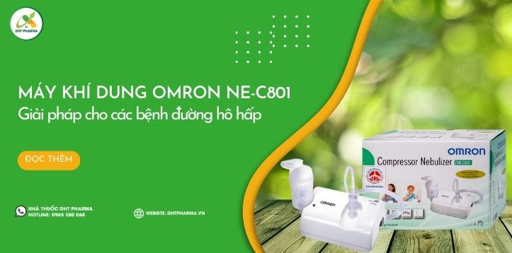 Máy khí dung Omron NE-C801: Giải pháp hỗ trợ điều trị bệnh hô hấp