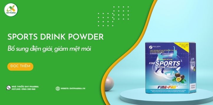 Sports Drink Powder - Bổ sung điện giải, đánh bay mệt mỏi