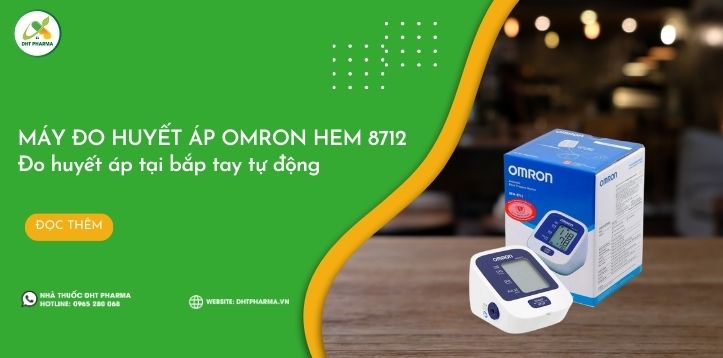 Máy đo huyết áp Omron Hem 8712: Đo huyết áp tại bắp tay tự động