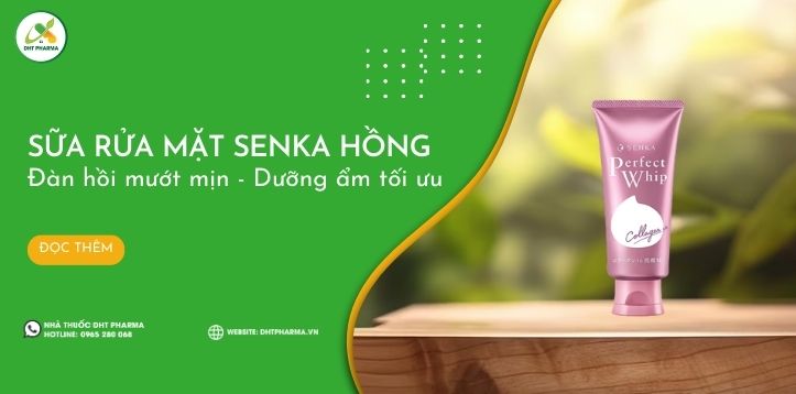 Sữa rửa mặt Senka hồng: Làm sạch, giúp da săn chắc, đàn hồi