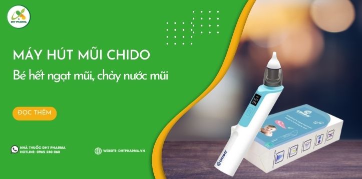 Máy hút mũi Chido 6 cấp độ lực hút - Mũi sạch sẽ, bé khỏe re
