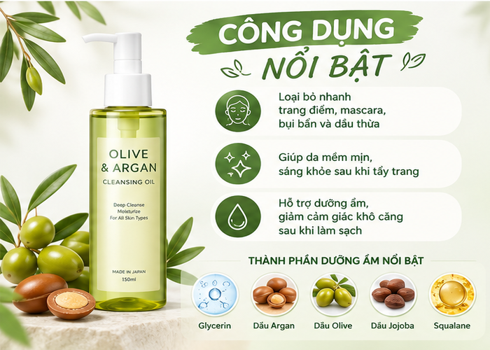 dầu tẩy trang Olive
