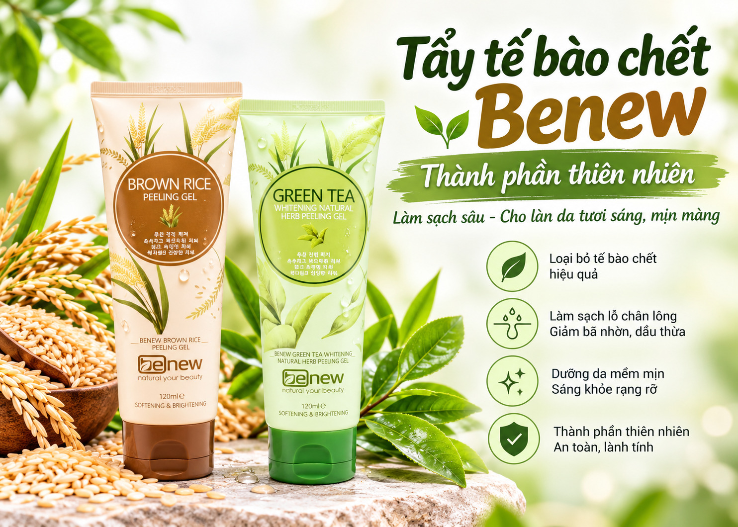 Tẩy tế bào chết Benew