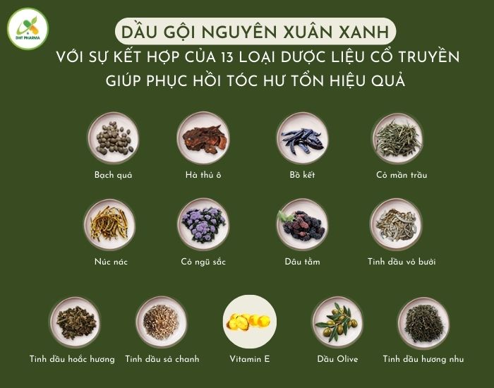 dầu gội nguyên xuân xanh