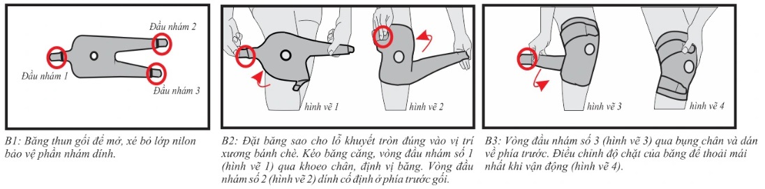 Băng thun gối ORBE H1 hỗ trợ vận động, bảo vệ khớp gối