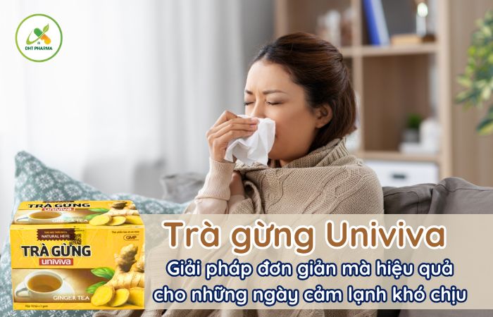 Trà gừng Univiva