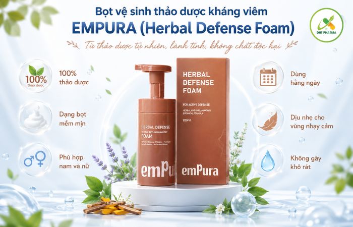 Bọt vệ sinh thảo dược kháng viêm EMPURA