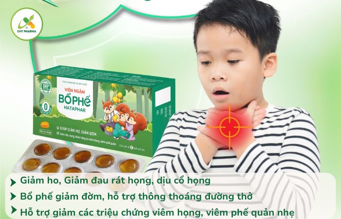 Viên ngậm Bổ phế Hataphar