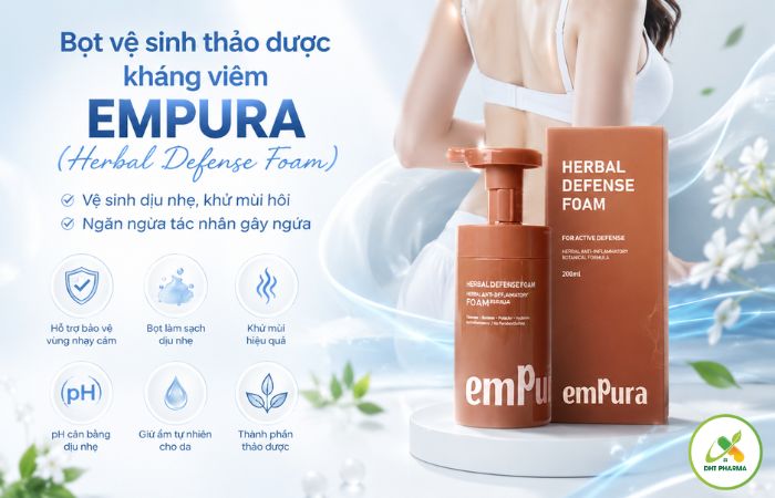 Bọt vệ sinh thảo dược kháng viêm EMPURA