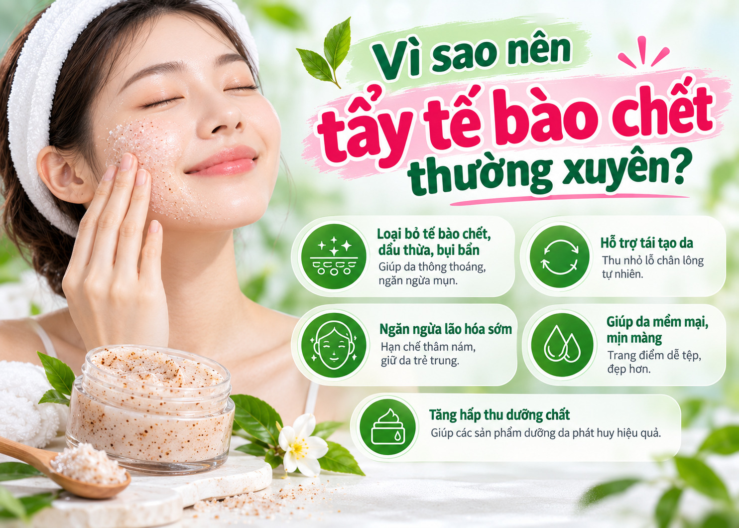 Cách dùng tẩy tế bào chết