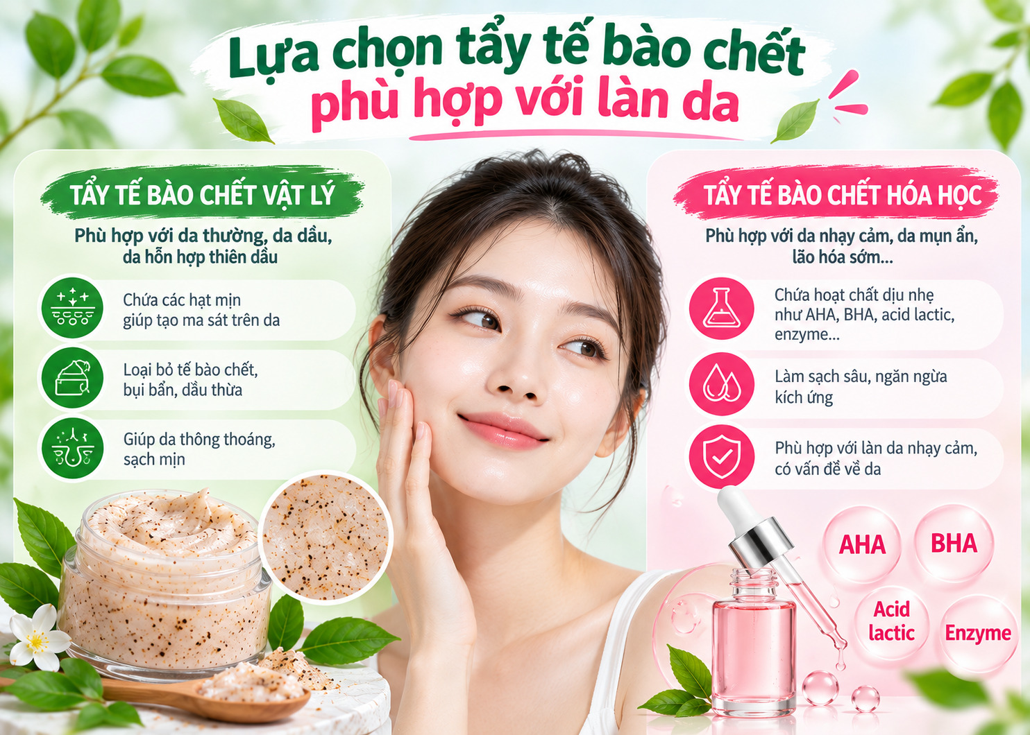 Cách dùng tẩy tế bào chết