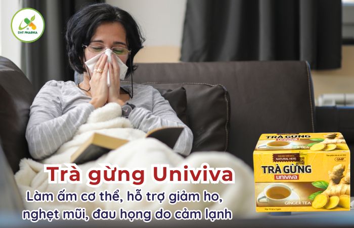 Trà gừng Univiva