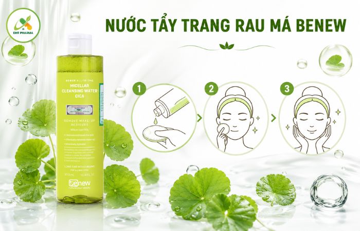 Nước tẩy trang rau má